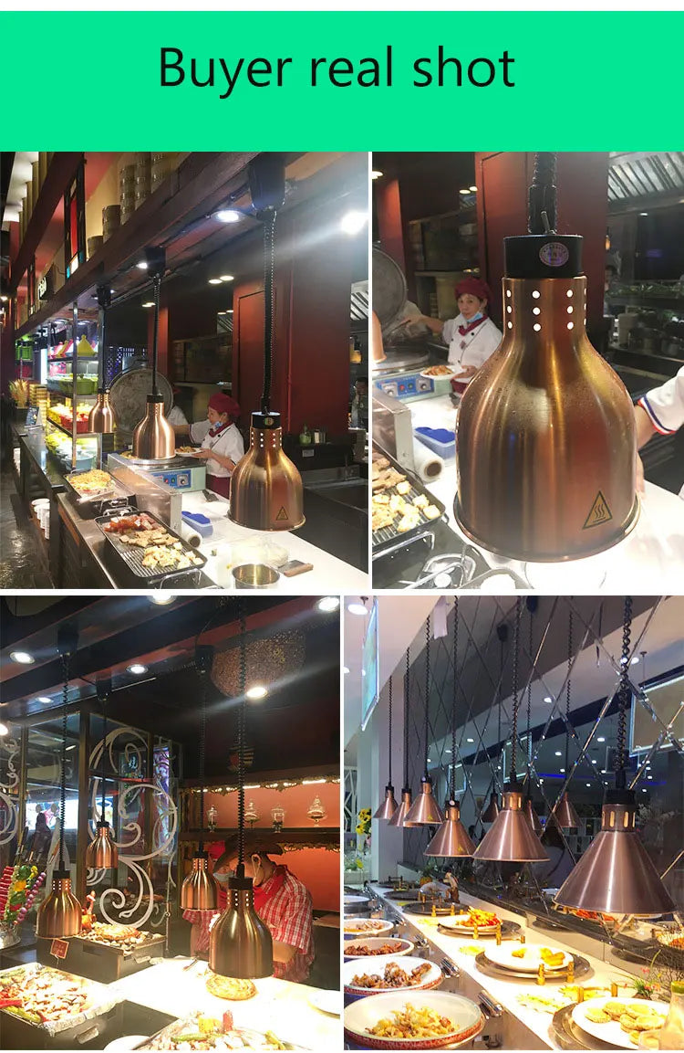 DecorBites™ 250W Electric Heat Lamp Food Preservation Pendant Light