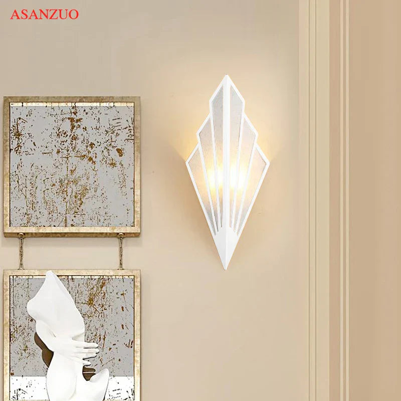 مصباح حائط داخلي LED على شكل مروحة من DecorBites™ لإضاءة الممرات والسلالم وغرف النوم