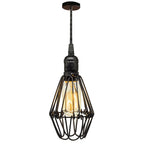 Vintage Black Metal Edison Pendant Light