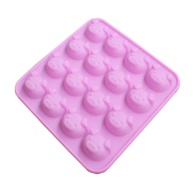DecorBites™ Cute Pig Head Silicone Cake Mold for Chocolate, Soap - DIY Piggy Mold