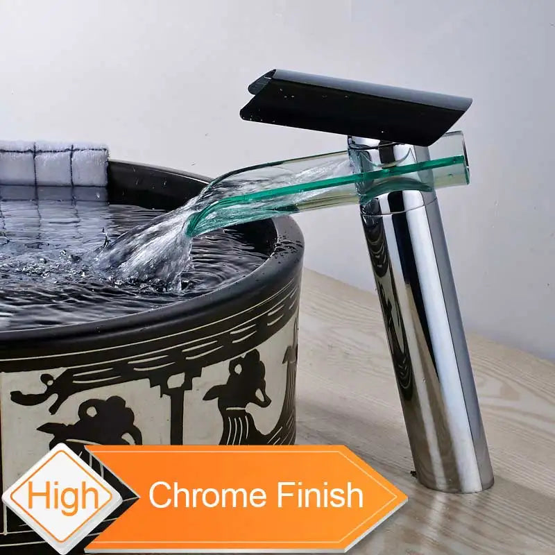 DecorBites™ Glass Spout Basin Faucet