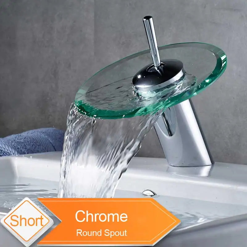 DecorBites™ Glass Spout Basin Faucet