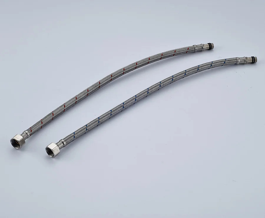 DecorBites™ 40cm Stainless Steel Faucet Plumbing Hose for Hot & Cold Water