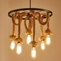 DecorBites™ Industrial Loft Chandelier for Living Room, Dining Room, Restaurant, and Bar