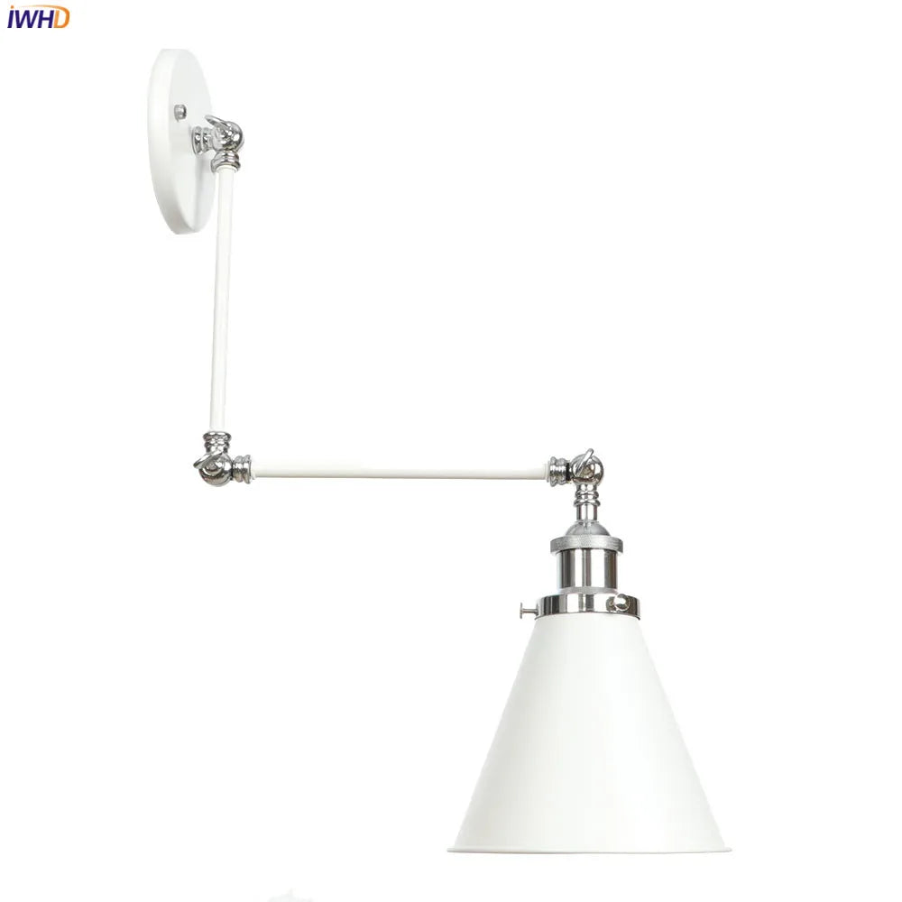 DecorBites™ مصباح حائط صناعي عتيق LED قابل للتعديل على طراز لوفت من إديسون