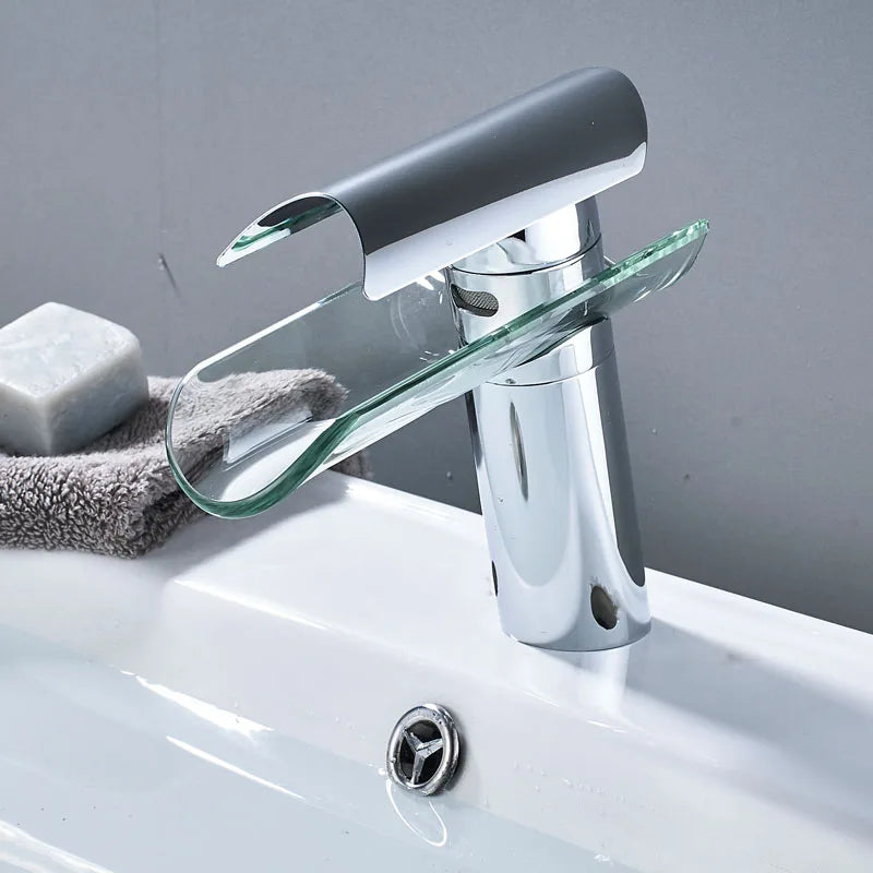 DecorBites™ Glass Spout Basin Faucet