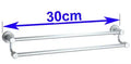 DecorBites™ Double Towel Bar: High Quality Aluminium Round Towel Holder for Bathroom