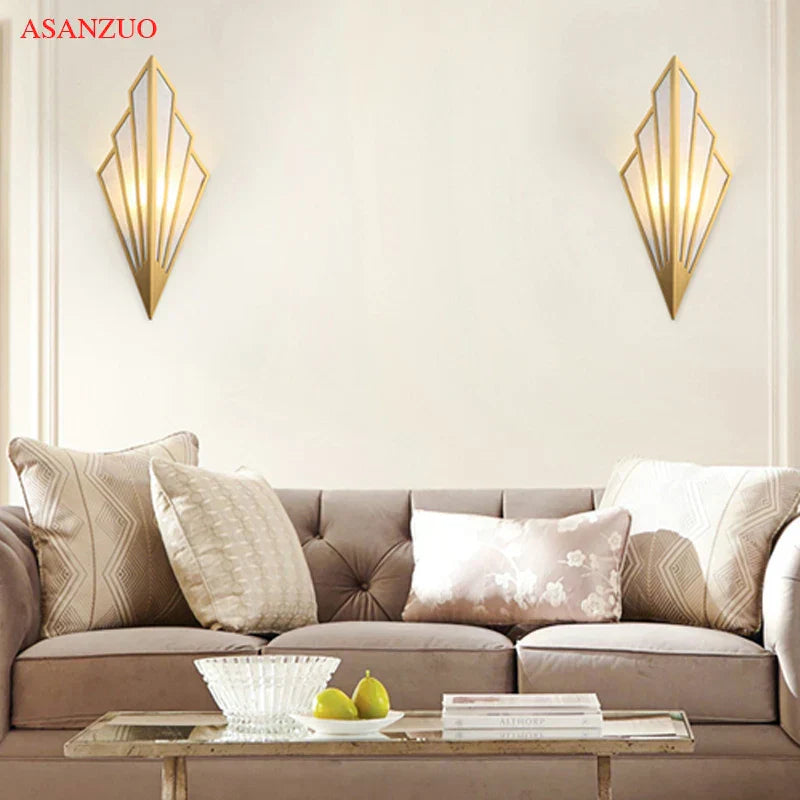 مصباح حائط داخلي LED على شكل مروحة من DecorBites™ لإضاءة الممرات والسلالم وغرف النوم