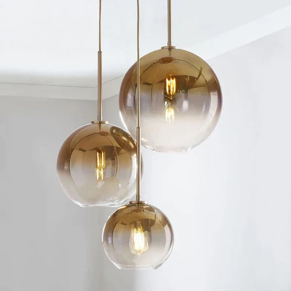 مصباح تعليق زجاجي متدرج DecorBites™ لغرفة الطعام والمعيشة والمطبخ