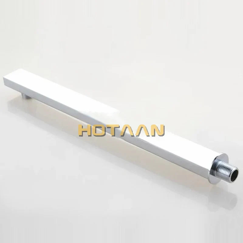 DecorBites™ 20cmx20cm Ultra Thin Rain Shower Head with 42cm Arm