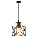 Vintage Black Metal Edison Pendant Light