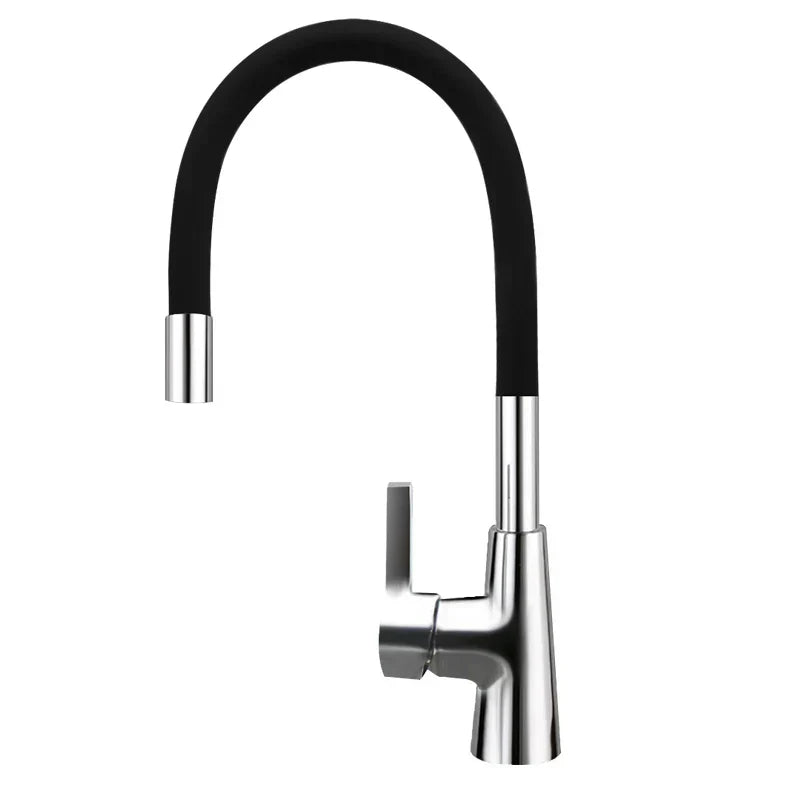 DecorBites™ 360° Silica Gel Nose Kitchen Faucet Cold Hot Water Mixer 1301R
