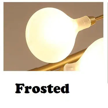 DecorBites™ ثريا الفروع LED: إضاءة صالون Heracleum Lustre للمطبخ والبار والمطعم