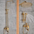 نظام دش ماطر بمقبضين DecorBites™ مع قضيب منزلق - خلاط حمام يثبت على الحائط