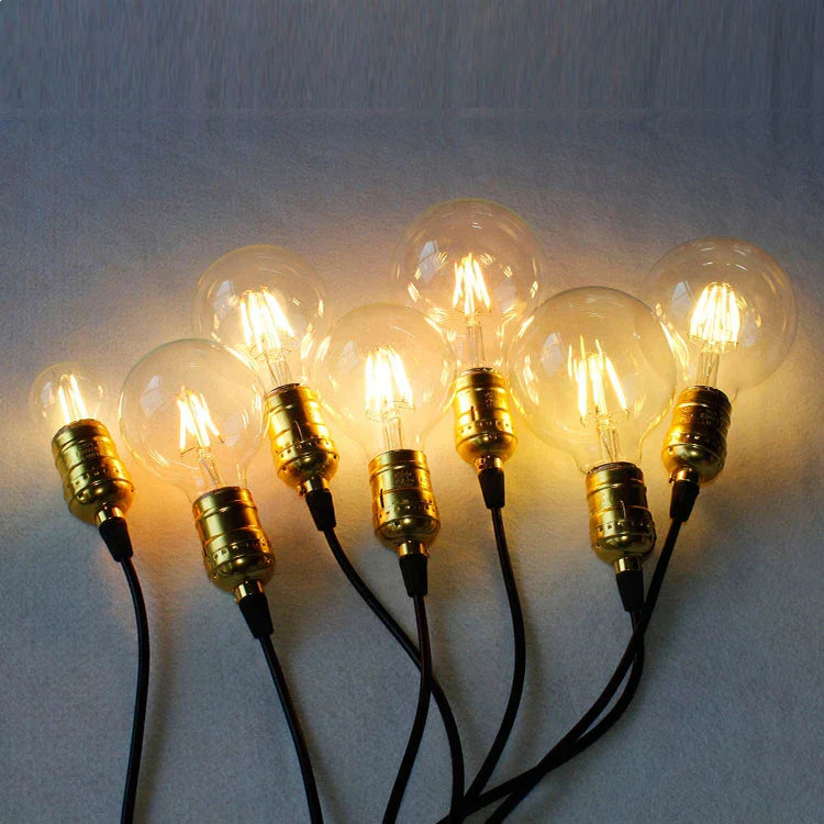 مصابيح LED متوهجة من DecorBites™: مصابيح إديسون فائقة السطوع E27 بقدرة 4W-8W لإضاءة المنزل المعلقة