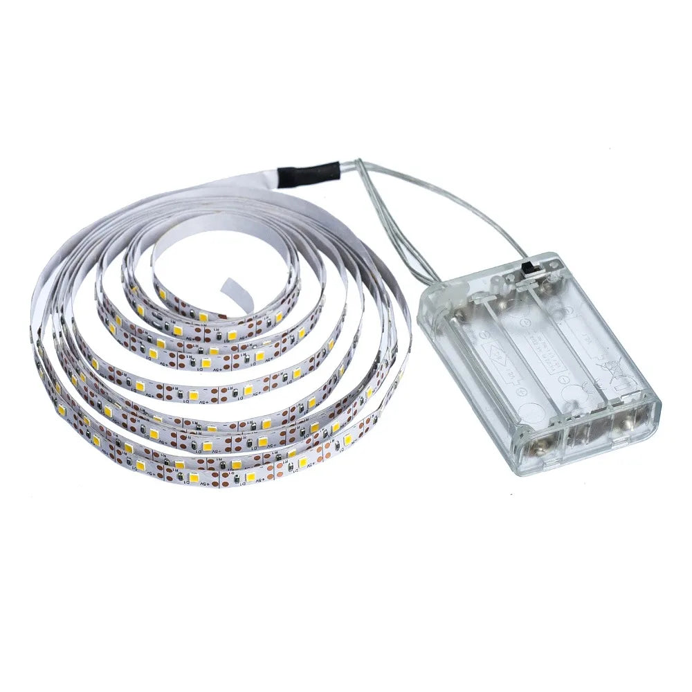 DecorBites™ 2835 DC LED Light Strip USB 5V Flexible 50CM - 5M White/Warm TV Background Night Light