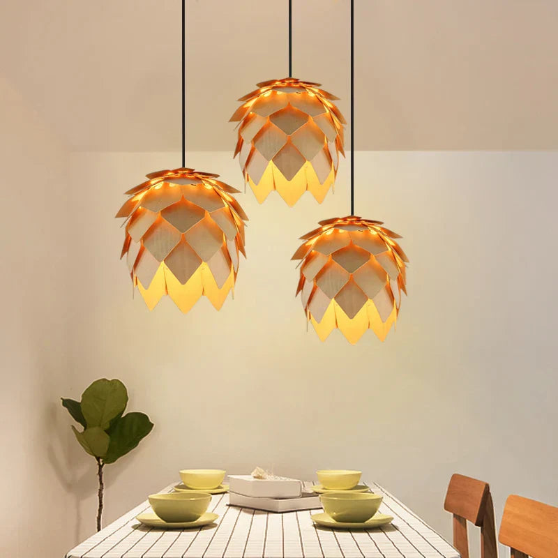DecorBites™ Handmade Smart Puzzle Pendant Lights for Home, Restaurant, and Cafe