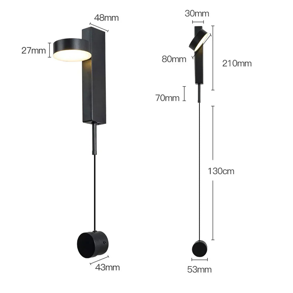 DecorBites™ Dimmable LED Wall Lamp for Living Room Art Wall Light - Modern Nordic Design