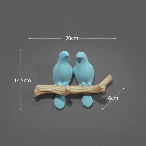 DecorBites™ Bird Resin Hanger: Living Room Coat Towel Hat Holder and Kitchen Hook