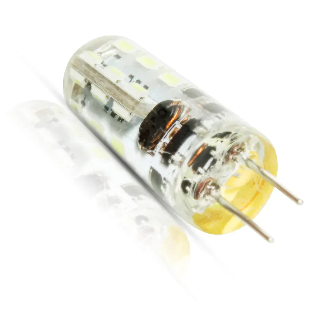 مصباح سبوت لايت LED طراز G4 من DecorBites™ بقدرة 2 واط، مصباح كريستال 12 فولت 3014 SMD - عبوة من 20