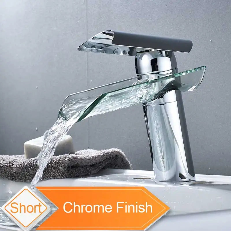DecorBites™ Glass Spout Basin Faucet