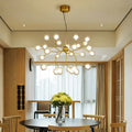 ثريا Firefly LED من DecorBites™: مصباح سقف حديث بتصميم فرع الشجرة لديكور منزل أنيق
