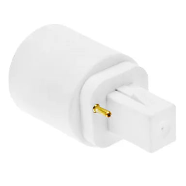 محول مقبس حامل مصباح LED من ديكور بايتس™ من G24 إلى E27 - أبيض