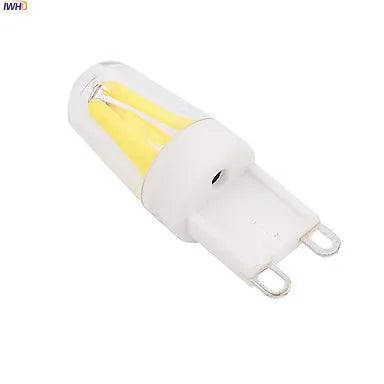 DecorBites™ لمبة LED G9 ذات سنين، أضواء COB قابلة للتعتيم 110 فولت-220 فولت بديل الهالوجين