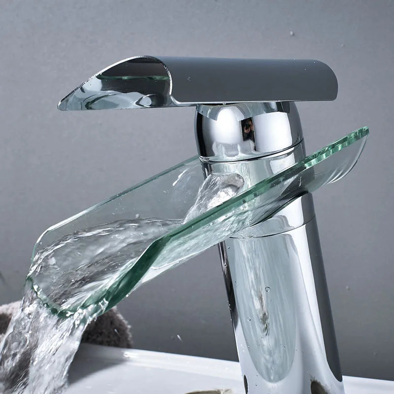 DecorBites™ Glass Spout Basin Faucet