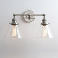 DecorBites™ Funnel Glass Metal Wall Light Double Heads Sconce Lamp Fixtures