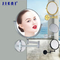 DecorBites™ 3X Magnifying Wall Mounted Beauty Makeup Mirror 8" Double Sided Foldable Mirror