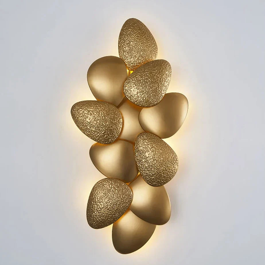 مصباح حائط LED ذهبي من الستانلس ستيل من DecorBites™ لغرفة النوم والردهة