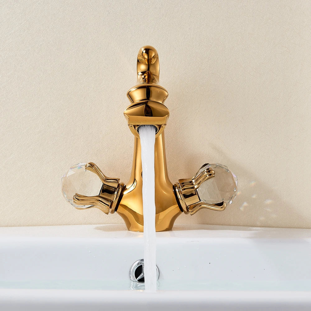 DecorBites™ Dragon Handle Basin Faucet - Antique Bronze Vessel Sink Mixer Tap