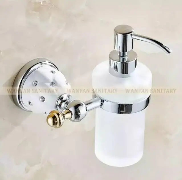 DecorBites™ Bathroom Hardware Set: Toilet Paper, Roll Holder, Brush Holder, Coat Hook