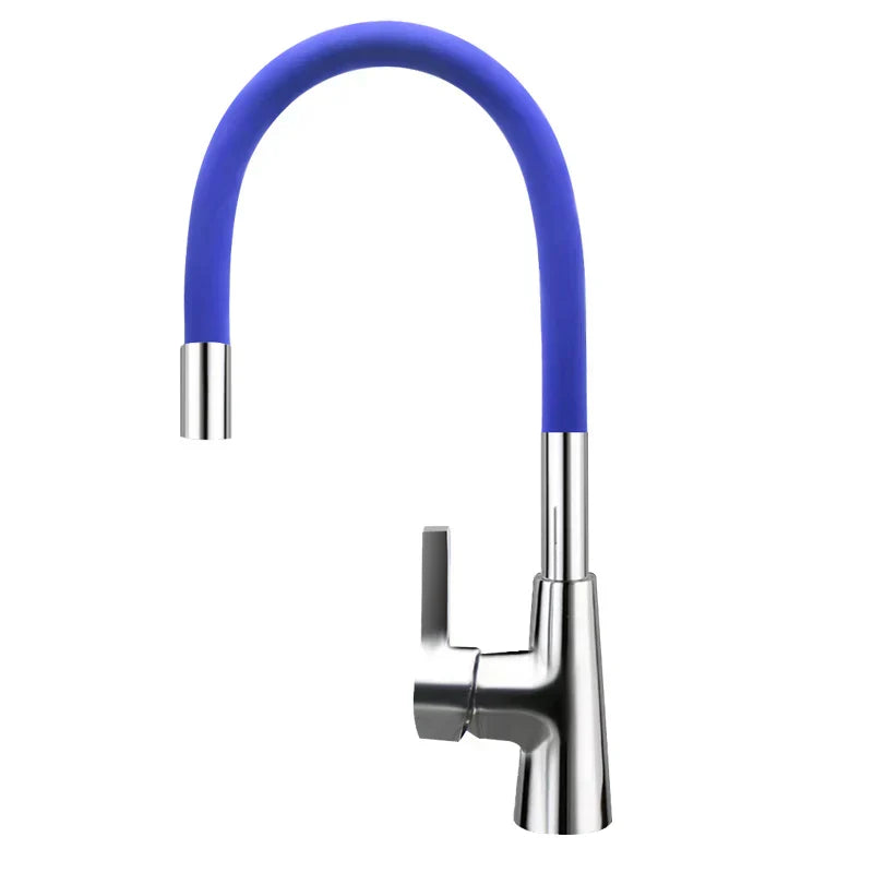 DecorBites™ 360° Silica Gel Nose Kitchen Faucet Cold Hot Water Mixer 1301R