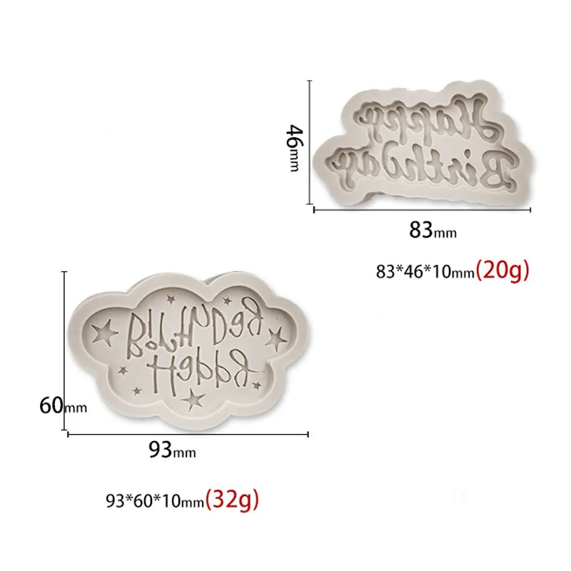 DecorBites™ Birthday Cake Silicon Molds - Baking Decor Tools & Kitchen Accessories