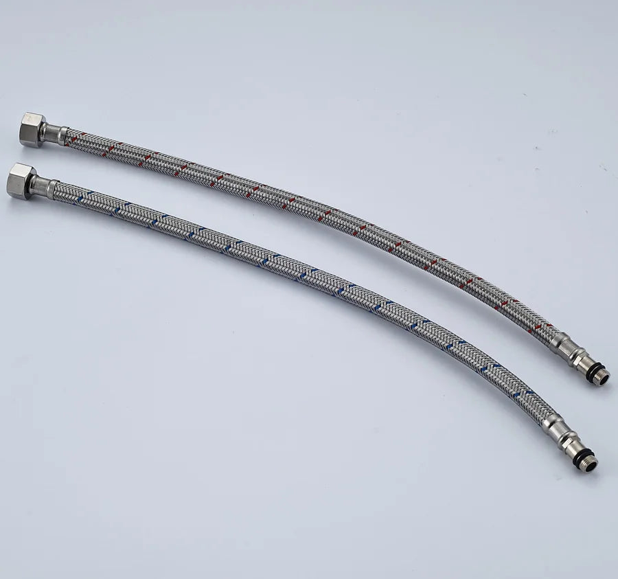 DecorBites™ 40cm Stainless Steel Faucet Plumbing Hose for Hot & Cold Water