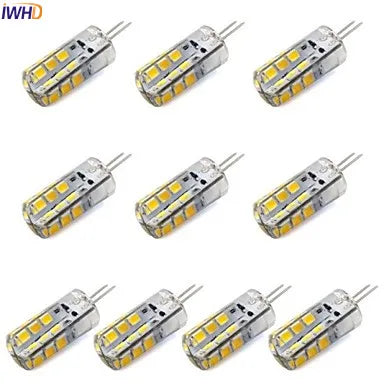 DecorBites™ LED لمبة إضاءة 12V G4 بقوة 24xSMD3528 و120 لومن - عبوة من 10 قطع