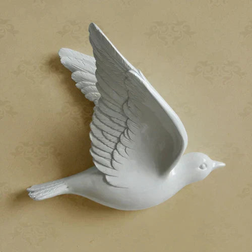 DecorBites™ 3D Bird Resin Statue Wall Decor for Children's Room - Animal Figurine Ornament