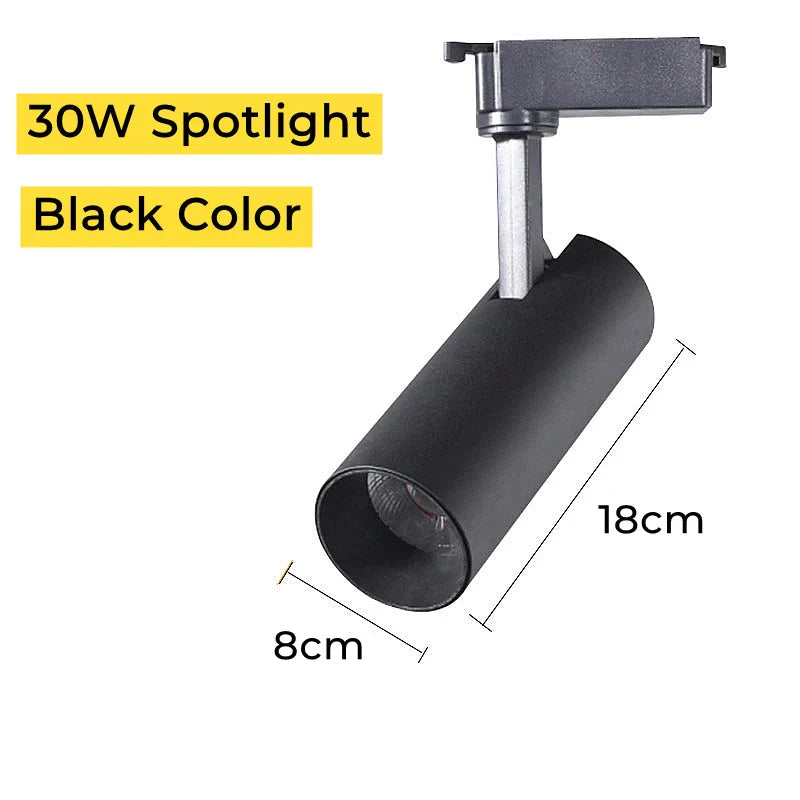 DecorBites™ 30W LED Linear Grille Track Spotlights for Living Room and Store Track Lighting