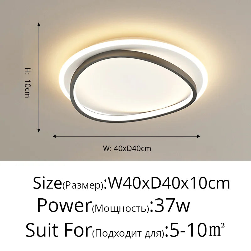 ثريات إضاءة LED DecorBites™ قابلة للتعتيم، مصباح عصري لديكور المنزل
