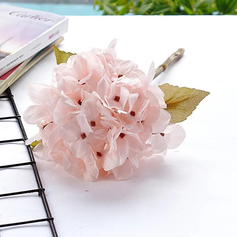 DecorBites™ Hydrangea Branch Silk Flower High Quality Fake Party Room Decor