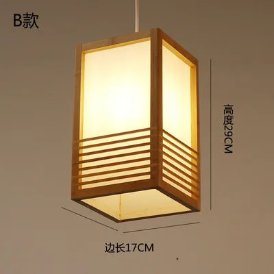 أضواء ثريا من الخيزران الياباني من DecorBites™ لغرفة النوم وغرفة المعيشة وغرفة الشاي ومصابيح زين