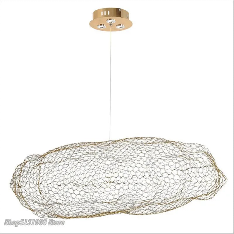 DecorBites™ Cloud Pendant Light: مصباح LED بتصميم سحابة نورديك حديثة مضيئة للغرفة النوم وغرفة الطعام