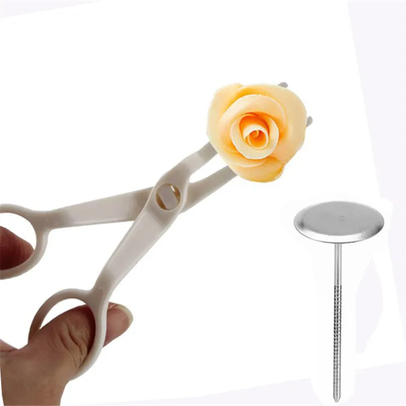 DecorBites™ Cream Flower Scissors Set - Cake Decorating Tools