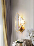DecorBites™ Crystal Wall Sconce Light: Modern Luxury Luminaire for Living Room, Bedroom, Hotel Hallway
