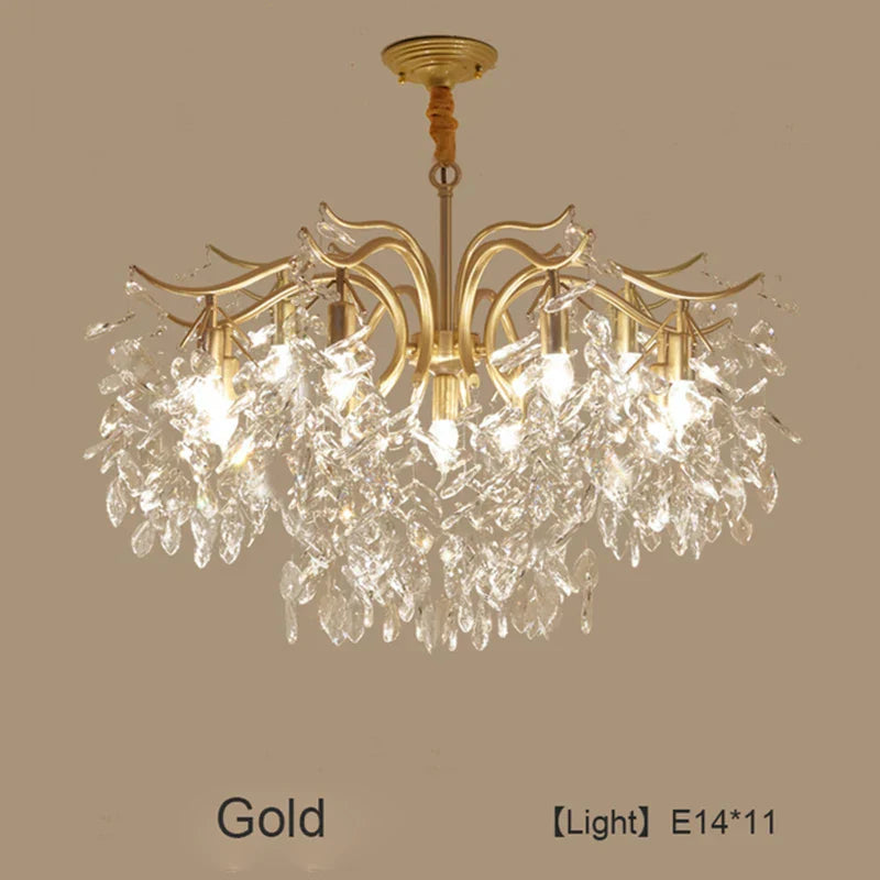 ثريا كريستال LED من DecorBites™: إضاءة داخلية فاخرة للمنزل والمطبخ وغرفة المعيشة