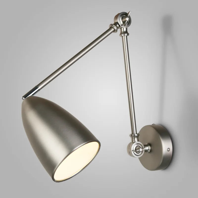 DecorBites™ Adjustable Swing Long Arm LED Wall Lamp for Bedroom Study Living Room