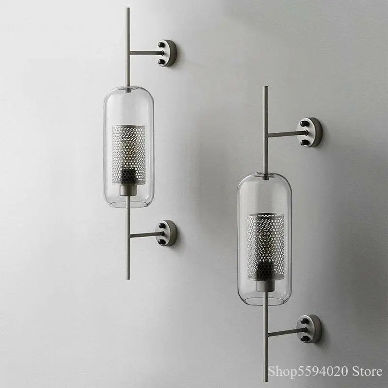 DecorBites™ Glass Industrial Wall Lights for Living Room Bedroom Dining Room