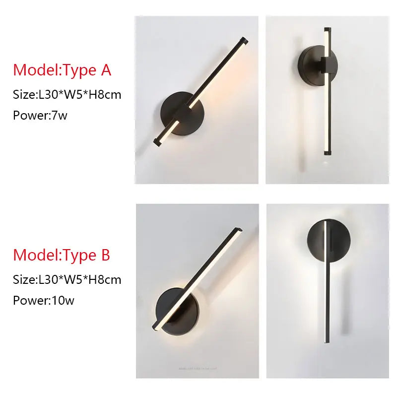 DecorBites™ LED Wall Sconce Light | Modern Bedside Living Room Lamp